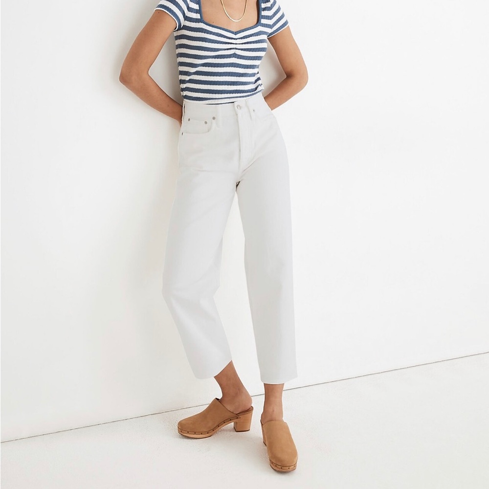 Madewell White Balloon Jeans Size 27
